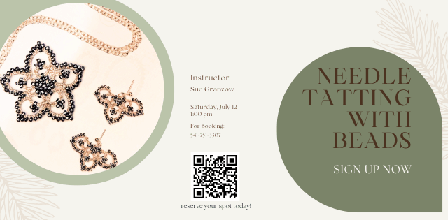 needle tatting with beads july 12 2025