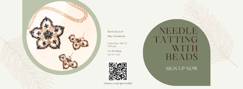 needle tatting with beads july 12 2025